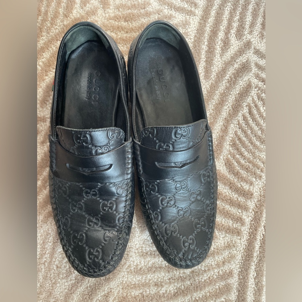 Gucci Black Loafers Slip-On Elegance - Picture 15 of 15